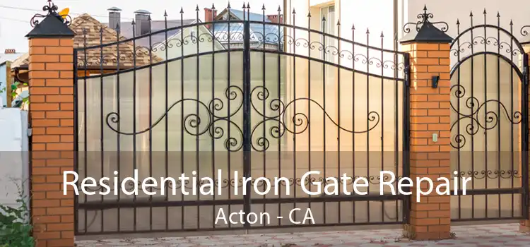 Residential Iron Gate Repair Acton - CA